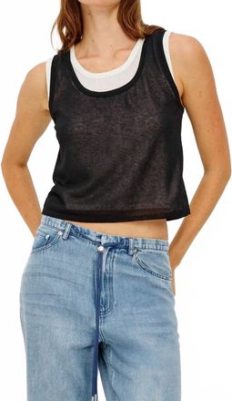 Rails Kelly Top In Black Ivory