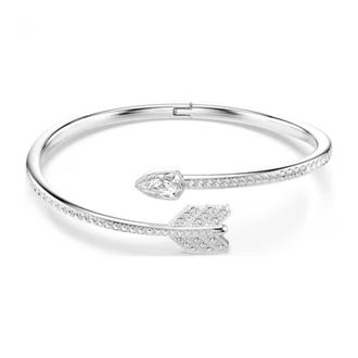 Swarovski Idyllia Mixed Cuts Arrow Bangle, Size Medium
