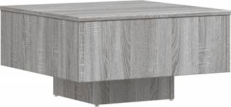 vidaXL Vidaxl - Mesa De Centro Madera De Ingenier&iacute;a Gris Sonoma 60x60x31,5 Cm