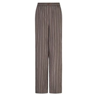 Dante6 Hanlon Gestreepte Relaxte Broek - Dames - Broeken - Bruin - Maat: XS Viscose