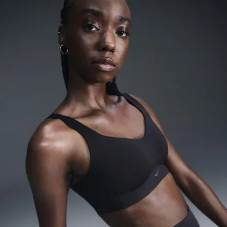 Nike Womens Alate High Support Padded Convertible Sports Bra in Black | FJ2763-010