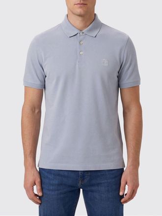 Brunello Cucinelli Polo in cotone con logo Brunello Cucinelli