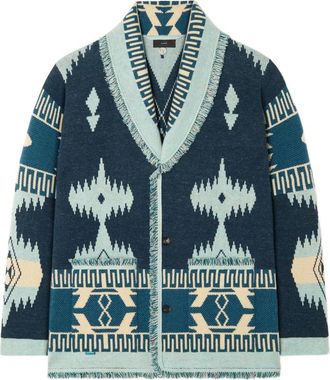 Alanui Icon Jacquard Fringed Cardigan