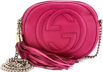Gucci Borsa a tracolla Soho mini in pelle con catena - Viola