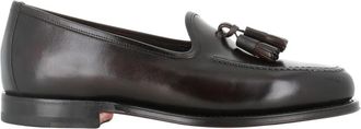Santoni Andrew Tassel Loafer - Heren - Loafers - Bruin - 44 EU - Leer - Schoenen