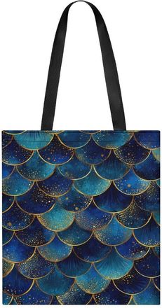 Generic Me-rmaides Scales Tote Bag for Women Men Shoulder Bags Purses Pouch Handbags