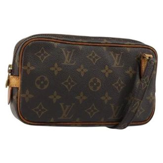 Louis Vuitton Pre-owned Marly Bandouliere Schoudertas - Dames - Pre-owned - Bruin - Maat: ONE Size Leer
