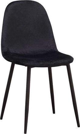 Regalos Miguel Sillas - Silla Teok Black Terciopelo - Negro