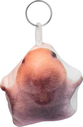 Generic Plush Keyring - Cute Khaki Plush Hamster Keychain, 5Pcs Hamsters Key Chain, Hamster, Animal Pendant, Laughter Voice Design Bag Wallet Backpack Handbag