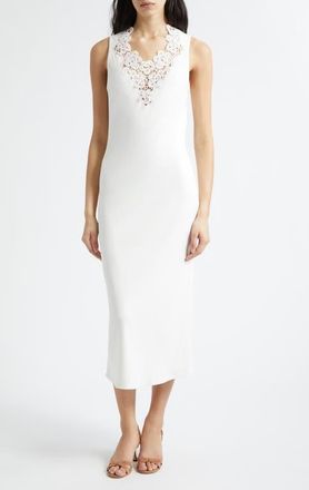 Ramy Brook Rhea Rib Midi Dress in Ivory at Nordstrom, Size Xx-Small