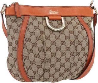 Gucci Pre-owned Cross Body Bags, female, Beige, Size: ONE SIZE Pre-owned Vintage Cross Body Bag