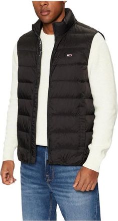 Tommy Hilfiger Down Vest met Wind- en Waterbestendigheid - Heren - Bodywarmers - Zwart - S - Leer - Jassen