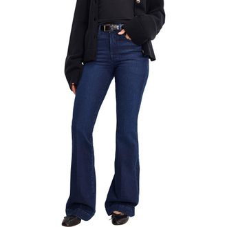 Good American Good Legs High Waist Flare Jeans in Indigo1150 at Nordstrom, Size 00