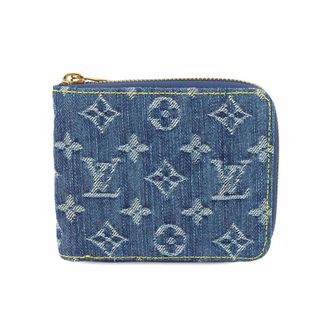 Louis Vuitton Blue Monogram Monogram Denim Canvas Wallet (Bi-Fold) (Pre-Owned)