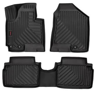 OEM Alfombrillas De Goma 3d Para Coche: Kia Sportage Iii (suv, 2010-2015) - Borde De 5 Cm