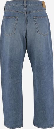 Saint Laurent Mens Mick Jeans Cotton Denim Navy