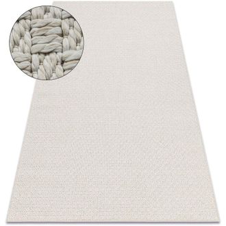 RugsX Alfombra Origi 3661 Crema - Hilo De Sisal Tejido Plano Beige 78x150 Cm