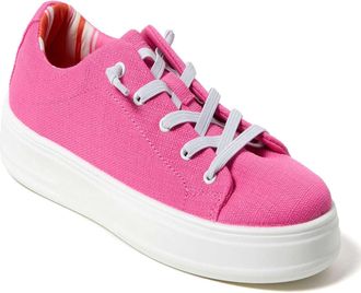 Dearfoams Womens Mabel Woven Slip On Sneaker