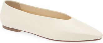 Aeyde Betty Pointed Toe Flat in Creamy at Nordstrom, Size 11.5Us