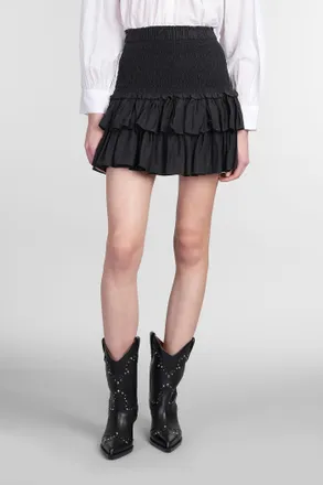 Isabel Marant Gonna Naomi in cotone nero