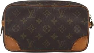 Louis Vuitton Pre-owned Clutches, female, Brown, Size: ONE SIZE Pre-owned Canvas Clutch