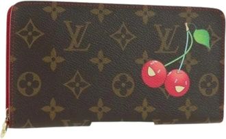 Louis Vuitton Pre-owned Wallets, female, Brown, Size: ONE SIZE Pre-owned Monogram Cherry Long Wallet