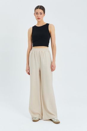Mixray Zachte Aanraking Hoge Taille Wijde Pantalon