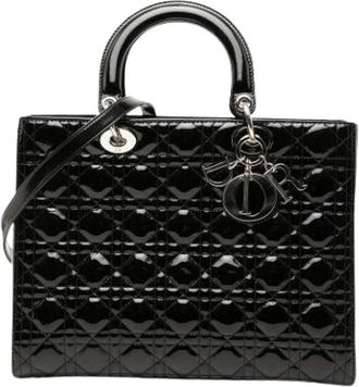 Dior Pre-owned Lady Dior Handtas - Dames - Vintage Handtas - Zwart - ONE Size - Leer - Vintage