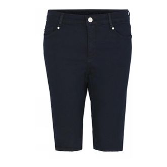 C.Ro Donkerblauwe Magic Fit Zomer Shorts - Dames - Denim shorts - Blauw - 2XL - Katoen - Korte Broeken