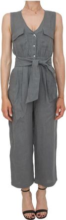 Marella Jumpsuit - Dames - Jumpsuits - Grijs - XS - Linnen - Jumpsuits & Playsuits