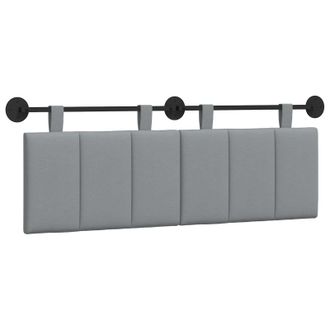 vidaXL Cabecero Colgante Gris Claro Tela Vidaxl