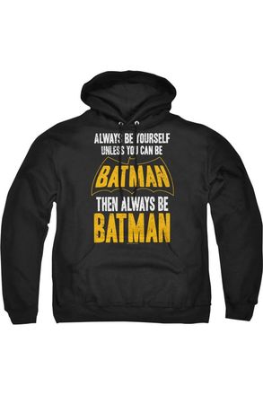 Gildan Batman Be Batman Adult Pull Over Hoodie / Hooded Sweatshirt