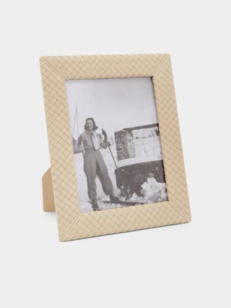 Riviere Woven Leather Photo Frame (7x9)