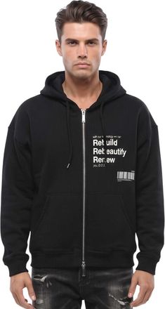 Dsquared2 Black Regular Zip Up Hoodie