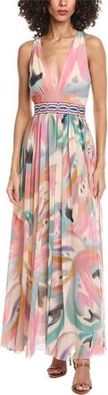 Etro Printed Silk-Blend Maxi Dress