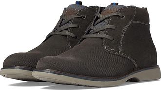 Nunn Bush Otto Plain Toe Chukka Boots Mens Shoes Gray : 8.5 W (EE), Leather/Synthetic