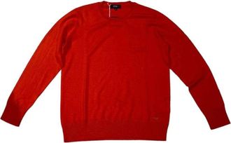 Fay Lange mouwen ronde hals top - Dames - Ronde hals truien - Rood - M - Truien & Vesten