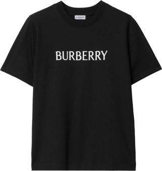 Burberry Logo Cotton T-shirt, Size Small