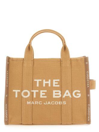 Marc Jacobs Womens Tote Bag The Medium Beige Cotton + Polyester Handbags Hand