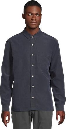 Royal Robbins Desert Pucker Dry Long Sleeve Mens Long Sleeve Button Up Naval : 2XL, Modal/Polyester