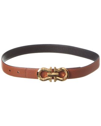 Ferragamo Gancini Reversible & Adjustable Leather Belt
