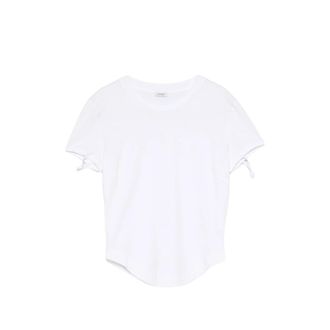 Covert Tie-detail Curved-hem T-shirt