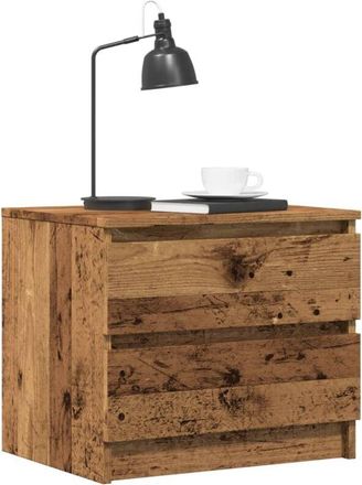 vidaXL Comodini 2 pz Legno Antico 50x40x43.5 cm in Legno Multistrato - Vidaxl