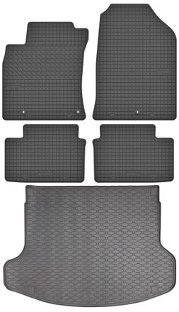 OEM Hyundai I30 Iii Fastback De 2019 (juego) - Alfombrillas De Goma Para Coche + Alfombrilla Para Maletero