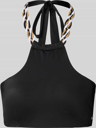 HUGO BOSS Bikini-Oberteil mit Flechtoptik-Detail Modell BRALETTE_BOSS BRAID in Black, Gr&ouml;&szlig;e XL