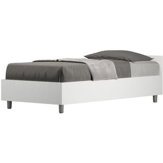 ITYhome Ityhome - Letto Singolo - nuamo - Tipologia Letto: Senza Rete - Dimensione Rete: 80x190 - Colore: Bianco Frassino