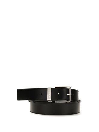 Givenchy Mens Leather Belt Gentlemen Black Calf