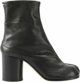 Maison Margiela Tabi Enkellaarsjes - Dames - Laarzen met Hak - Zwart - 40 EU - Leer - Schoenen