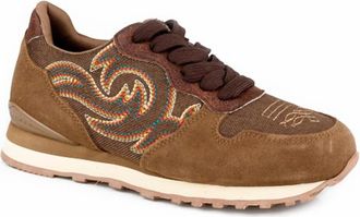 Roper Womens Giddy Up Spice Jogger Casual Shoe In Brown