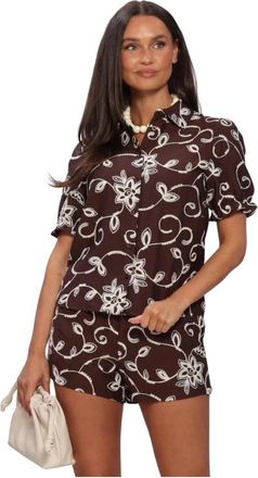 Ydence Ydence, Overhemden, Dames, Bruin, M, Leila Blouse